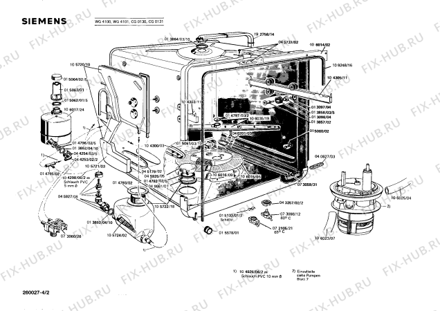 Схема №4 0730201526 GV121ME с изображением Программатор для посудомоечной машины Bosch 00073097