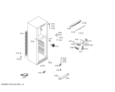 Схема №3 3FE2760B с изображением Дверь для холодильной камеры Bosch 00471277