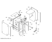 Схема №5 S49E33B0EU с изображением Передняя панель для электропосудомоечной машины Bosch 00447673