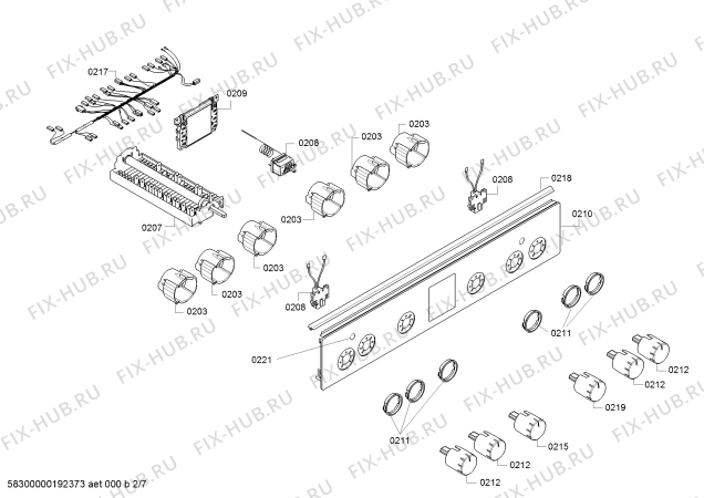 Схема №5 HGV74W363Y с изображением Столешница для духового шкафа Bosch 00713047