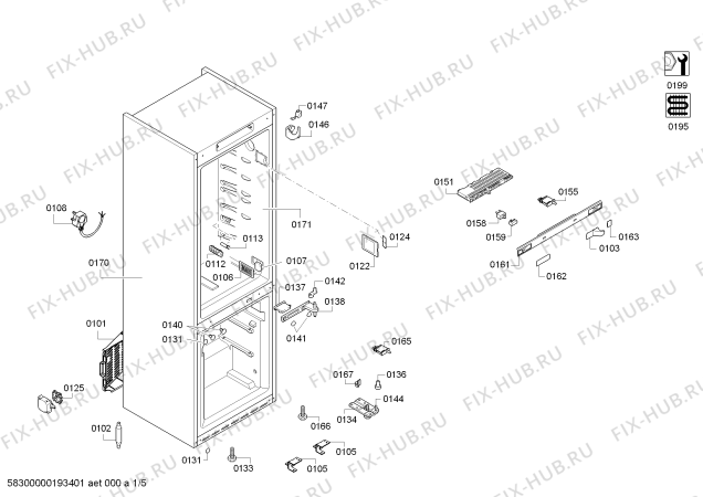 Схема №5 KGD57PW204, BOSCH с изображением Дверь для холодильной камеры Bosch 00715443