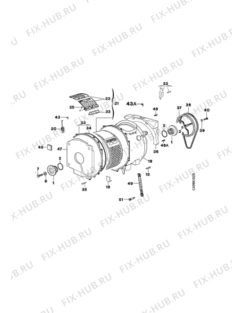 Взрыв-схема стиральной машины Aeg LAV41169 - Схема узла Tub