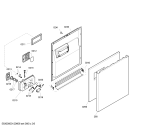 Схема №3 SE25M259EU с изображением Передняя панель для электропосудомоечной машины Siemens 00449252
