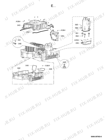 Схема №5 TRW 6070 LI BK с изображением Уплотнение для стиральной машины Whirlpool 480112101334