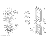 Схема №3 KGN39A76 Smart с изображением Дверь для холодильной камеры Bosch 00248459