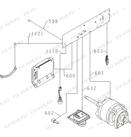 Взрыв-схема стиральной машины Gorenje D71W (409266, SP10/220) - Схема узла 03