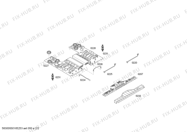 Схема №2 PIB651N34E с изображением Рамка для электропечи Siemens 00682397