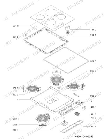 Схема №1 HJA17032 (F091921) с изображением Руководство для духового шкафа Indesit C00364439