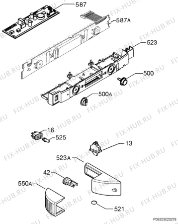 Взрыв-схема холодильника Electrolux ERA3652 - Схема узла Diffusor