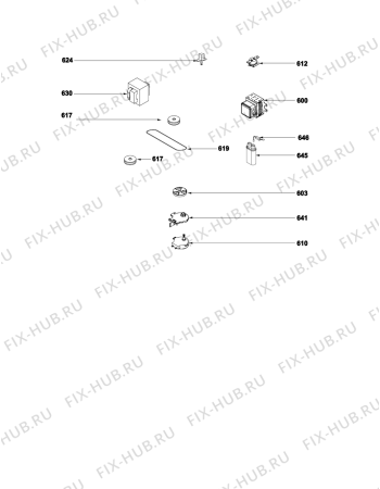 Взрыв-схема плиты (духовки) SCHOLTES SMWD1 (F071940) - Схема узла