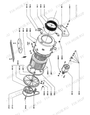 Схема №3 AWG 152  OV. с изображением Криостат для стиралки Whirlpool 481928238032