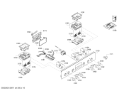 Схема №5 HEA23B120S с изображением Панель управления для плиты (духовки) Bosch 00674979