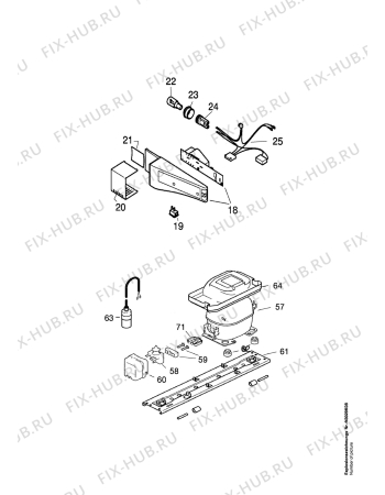 Взрыв-схема холодильника Aeg SX818401I - Схема узла Cooling system 017