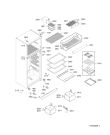 Схема №3 MTM5523NEGM с изображением Крышка для холодильника Whirlpool 481244029568