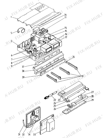 Взрыв-схема холодильника Electrolux ER4670S - Схема узла Refrigerator electrical equipment