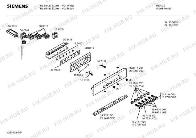 Схема №3 HL4002 с изображением Стеклокерамика для электропечи Siemens 00234345