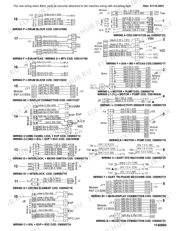 Схема №3 WIL133UKCO (F035903) с изображением Всякое для стиралки Indesit C00116084