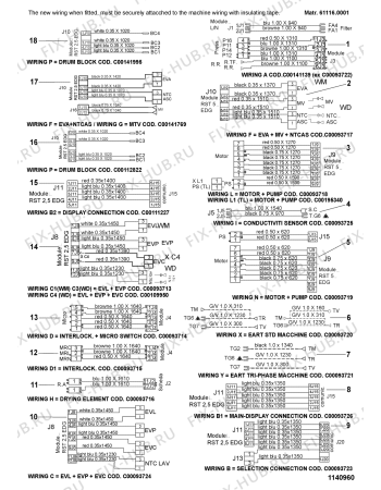 Взрыв-схема стиральной машины Indesit WIE127XEX (F030552) - Схема узла