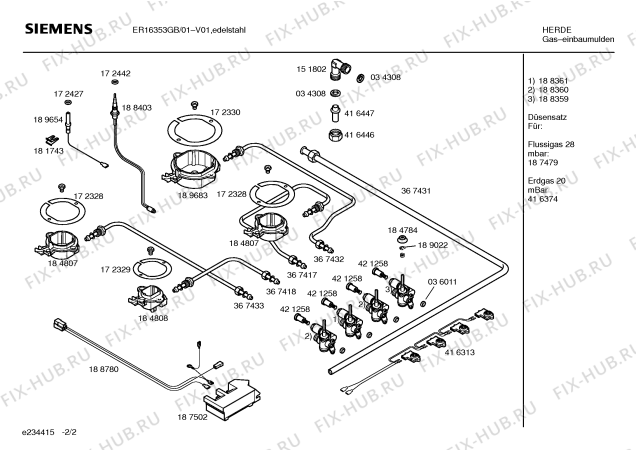 Взрыв-схема плиты (духовки) Siemens ER16353GB Siemens - Схема узла 02