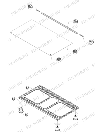 Схема №7 G9200AX (304658, 9502NGSWH) с изображением Керамическая поверхность для плиты (духовки) Gorenje 384080