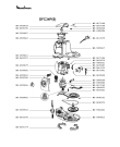 Схема №3 DFC311BM/706 с изображением Часть корпуса для кухонного измельчителя Moulinex MS-5909706