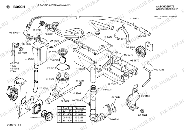 Схема №3 WFM4630 с изображением Панель управления для стиралки Bosch 00288186