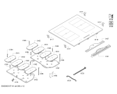 Схема №2 T44T63N0 Flex Induction VELR.TOP с изображением Нижняя часть корпуса для электропечи Bosch 00686181