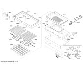 Схема №14 PRD48NCSGC с изображением Ящик для плиты (духовки) Bosch 00771882