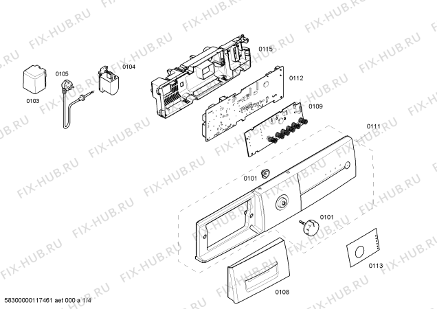 Схема №4 WS08X160PL X08 16 с изображением Инструкция по установке/монтажу для стиралки Siemens 00696301