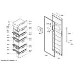 Схема №2 GSN28V43 с изображением Дверь для холодильника Bosch 00249466