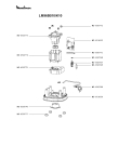 Схема №2 LM965B10/K10 с изображением Корпусная деталь для электромиксера Moulinex MS-651649