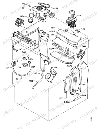Взрыв-схема стиральной машины Zanussi WDJD1082 - Схема узла Turbodry