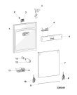 Схема №3 LTEH123L (F087340) с изображением Панель управления для электропосудомоечной машины Indesit C00310283