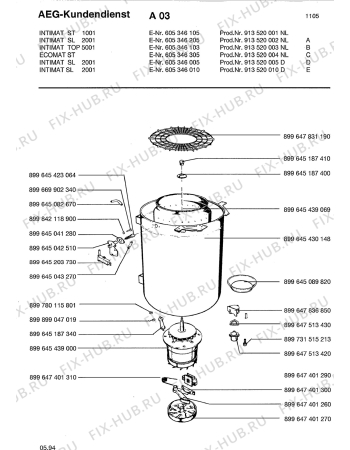 Взрыв-схема комплектующей Zanker SL 2001 INTM:DEL 913 - Схема узла Spindryer equipment