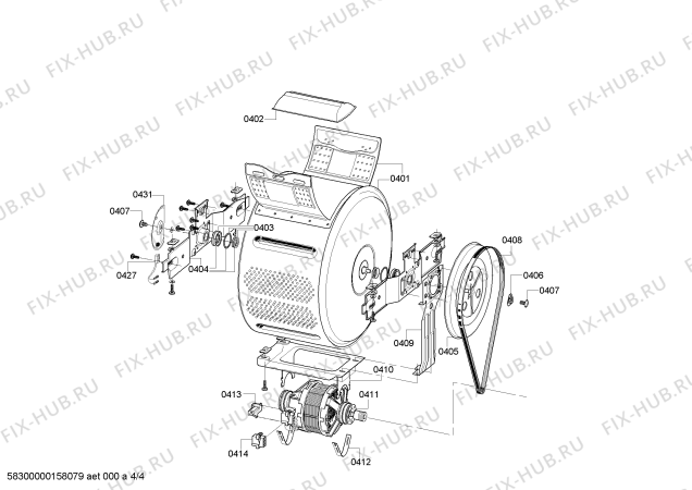 Схема №4 WP08T322IT с изображением Силовой модуль для стиралки Siemens 00706830