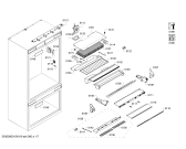 Схема №6 B36IT71NNP с изображением Крышка для холодильника Bosch 00479179