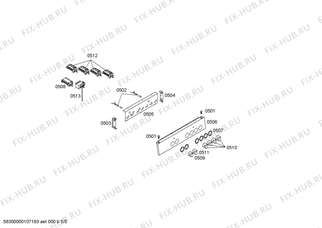 Схема №4 HL24428SC с изображением Ручка управления духовкой для плиты (духовки) Siemens 00416648