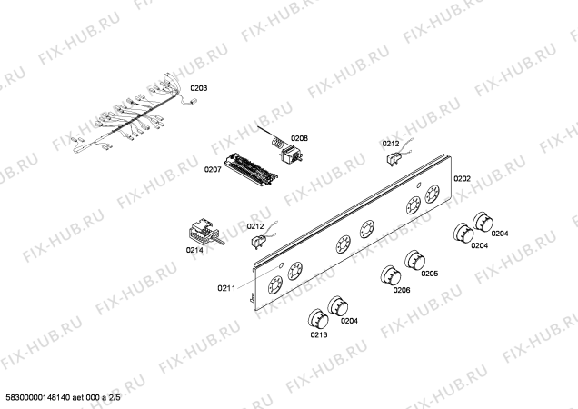 Схема №5 HGV745220 с изображением Головка поджига для духового шкафа Bosch 00602842