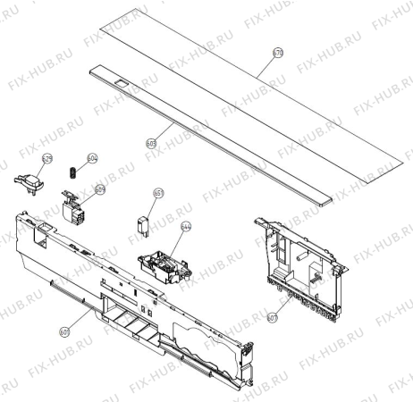 Схема №6 PD17 (472810, DW12.C) с изображением Ящичек для посудомойки Gorenje 468104