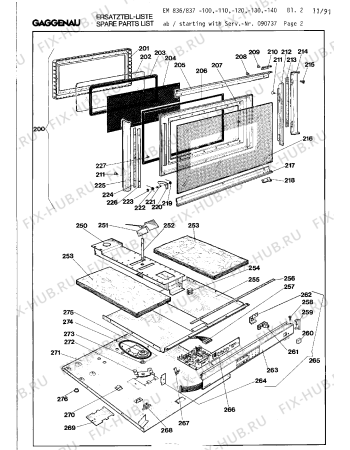 Схема №15 EM837500 с изображением Панель для микроволновки Bosch 00097476