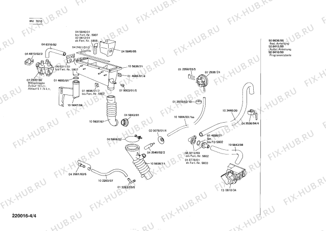 Схема №2 WV7010 SIWAMAT 701 с изображением Крышка для стиралки Siemens 00105657