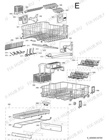 Схема №4 GS 6971 SCHWARZ с изображением Уплотнение для посудомойки Whirlpool 482000019330