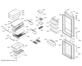 Схема №5 BD3057I2AN PROFILO с изображением Дверь морозильной камеры для холодильника Bosch 00777869