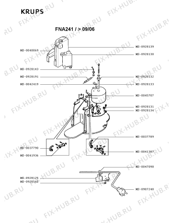 Схема №3 FNA243(0) с изображением Покрытие для кофеварки (кофемашины) Krups MS-0928158