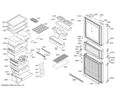 Схема №2 KGF29342TI с изображением Дверь для холодильной камеры Bosch 00243353