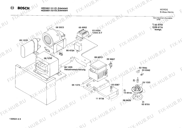 Схема №3 HEE625CSS с изображением Переключатель для электропечи Bosch 00030820