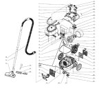 Схема №1 VCK1301W (287983, VC-H3613) с изображением Щёточка для электропылесоса Gorenje 296071