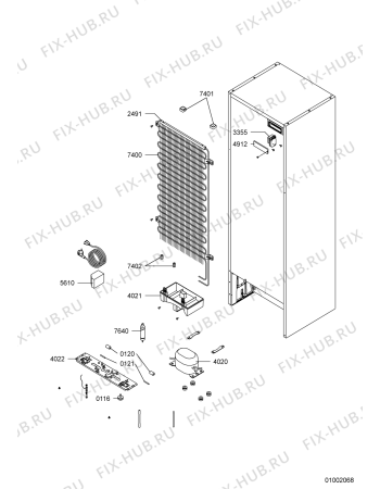 Схема №4 WBM 650/WH с изображением Рукоятка для холодильника Whirlpool 480132101041