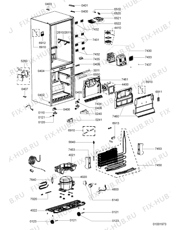 Схема №2 VS 601 IX с изображением Рукоятка для холодильной камеры Whirlpool 481249818784