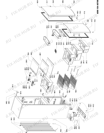 Схема №1 WBE31122 A++XF с изображением Дверка для холодильной камеры Whirlpool 481010432944